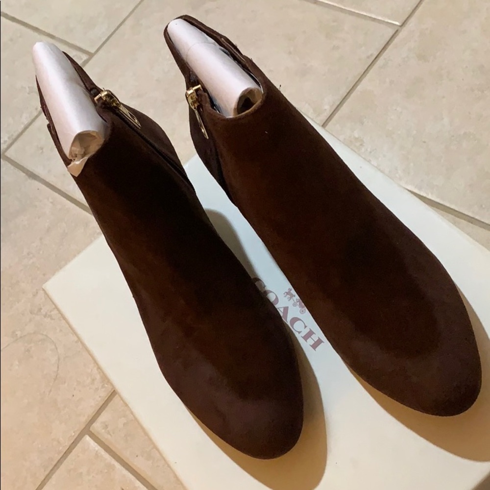 Coach suede bootie